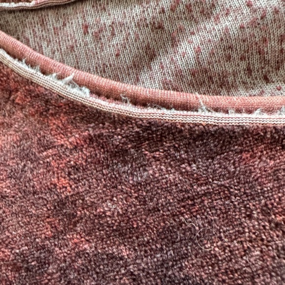 We the Free Top tshirt baggy raw edge hem medium purple - Picture 9 of 11